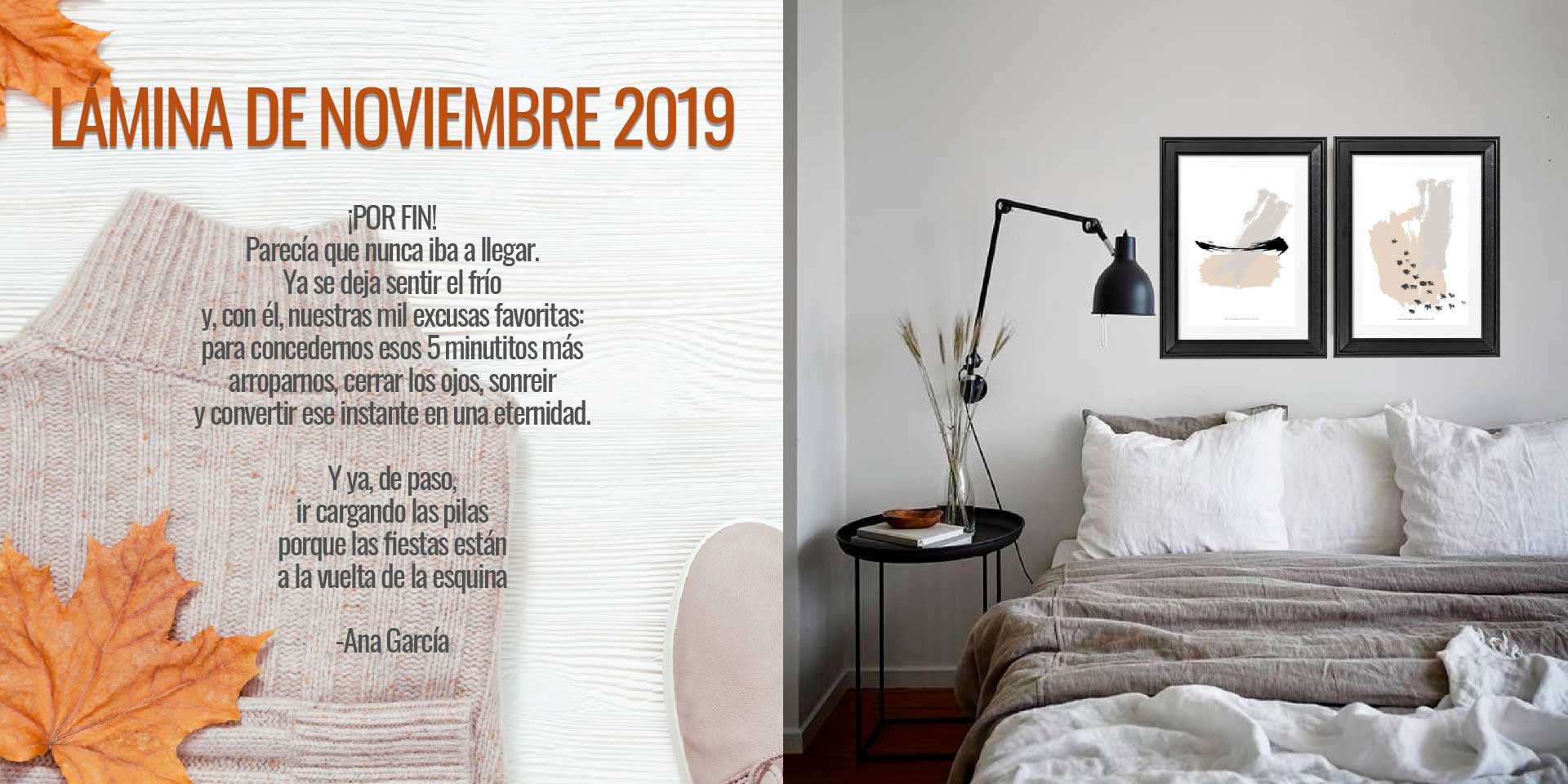 Lámina Decorativa Gratis Octubre 2019 Ana Garcia Interiorista
