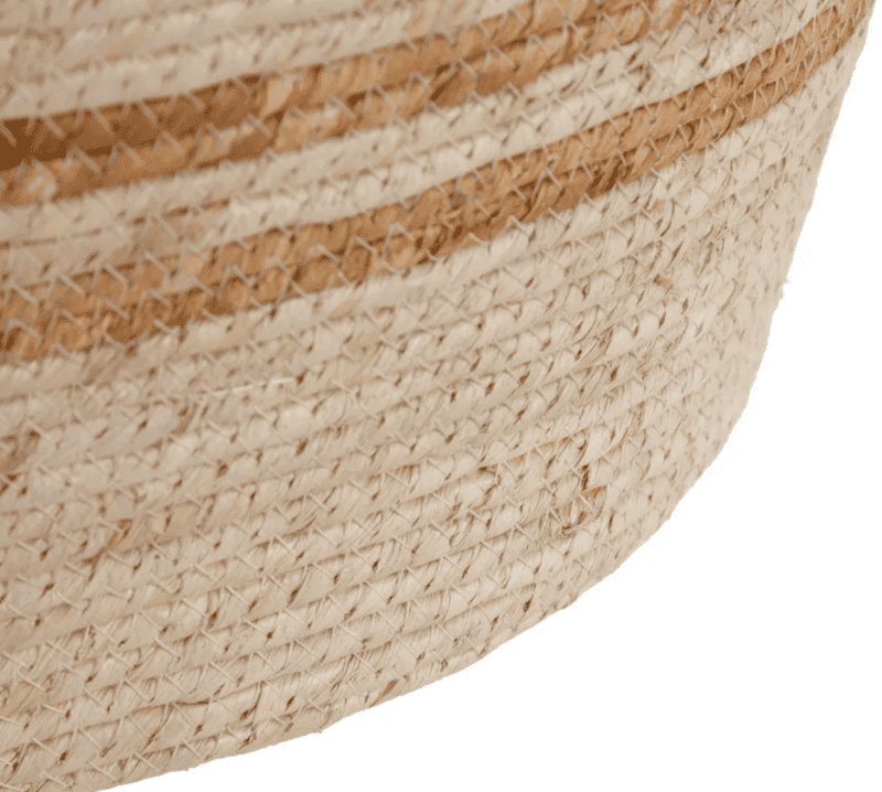 S/3 CESTOS NATURAL-BEIGE FIBRA NATURAL 42 X 42 X 48 CM