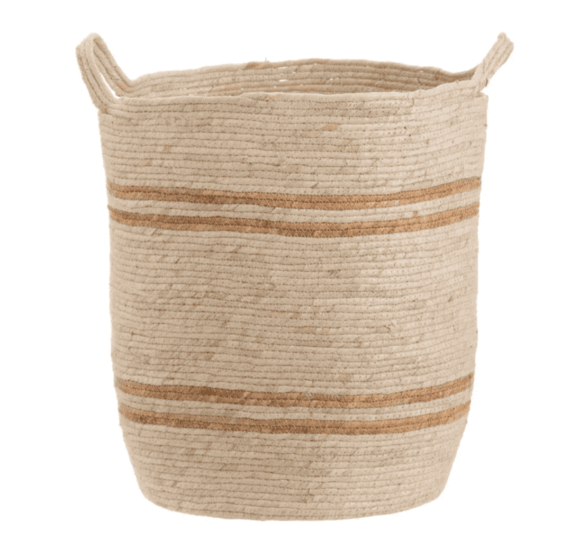 S/3 CESTOS NATURAL-BEIGE FIBRA NATURAL 42 X 42 X 48 CM
