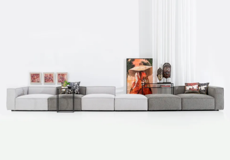 sofa modular gris
