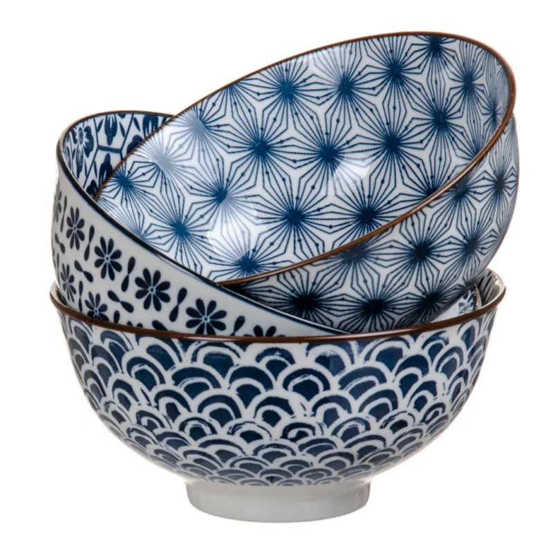 set bowls geometricos