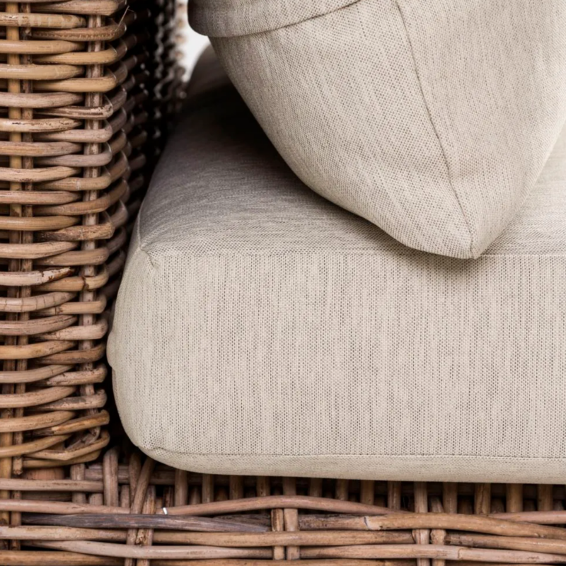 sofa ratan blanco 2 plazas