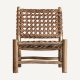 sillón luban madera teka y ratan